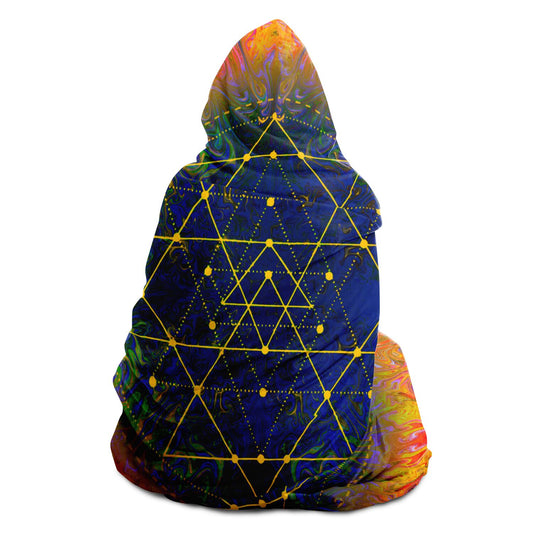Sri Yantra Hooded Blanket