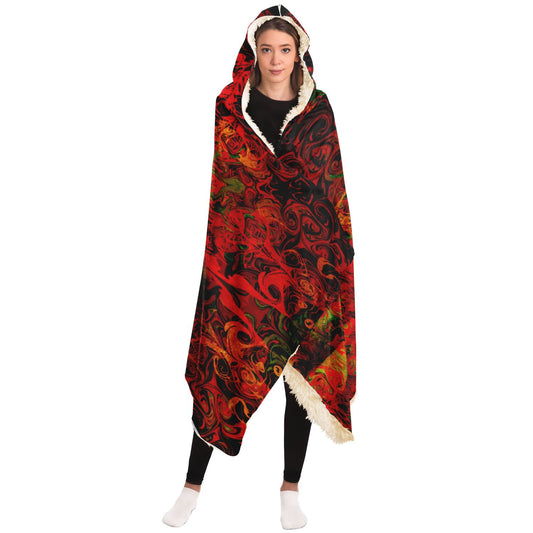 Buddha en Bloom Hooded Blanket