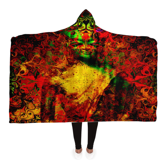 Buddha en Bloom Hooded Blanket
