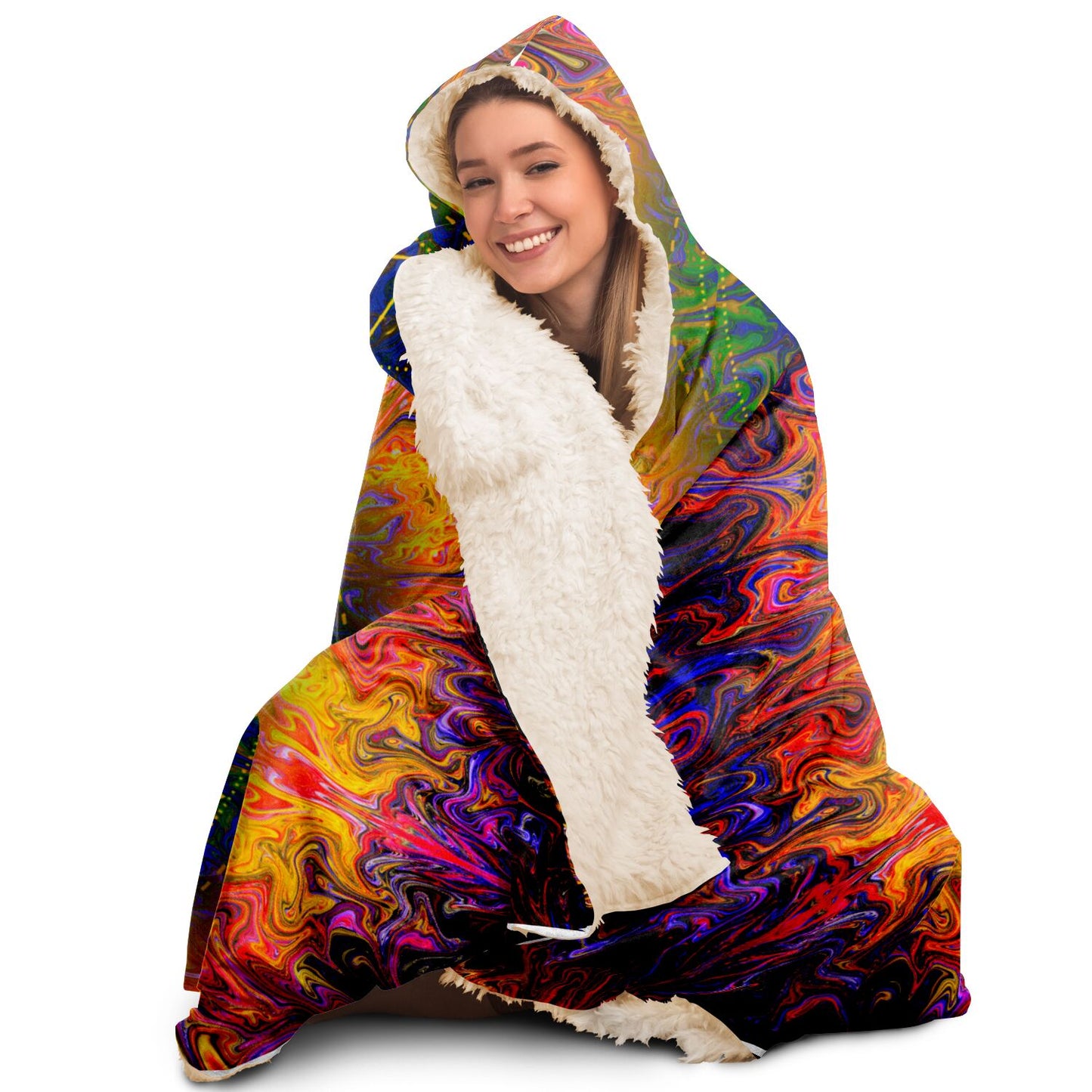 Sri Yantra Hooded Blanket