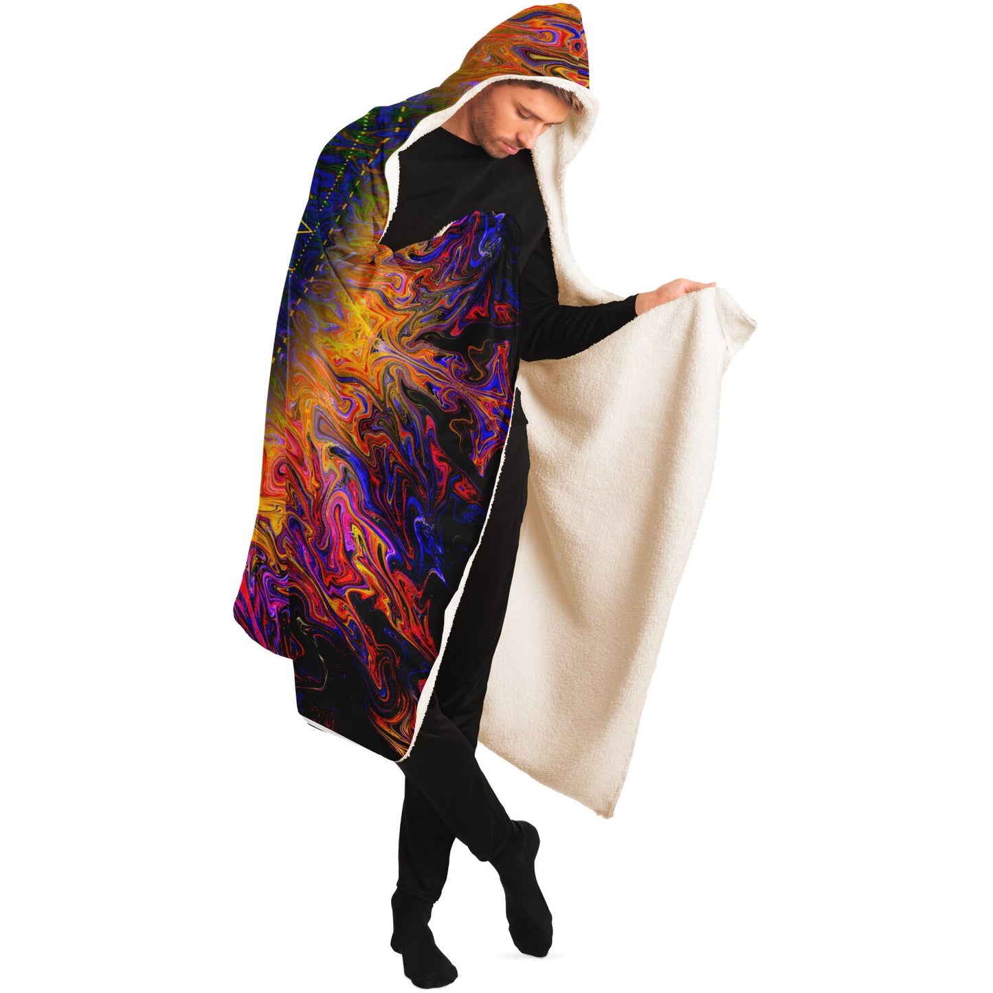 Sri Yantra Hooded Blanket