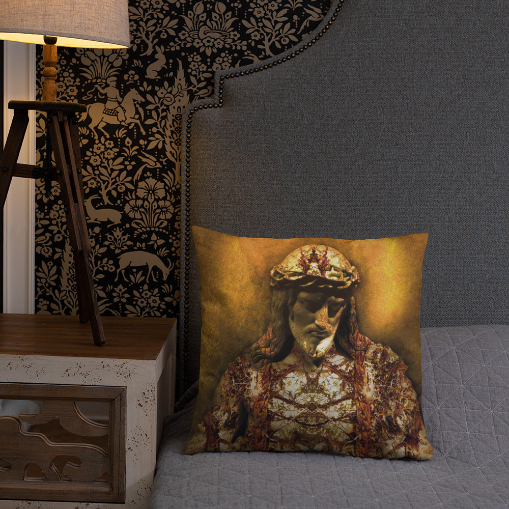 Gilded Jesus Basic Pillow