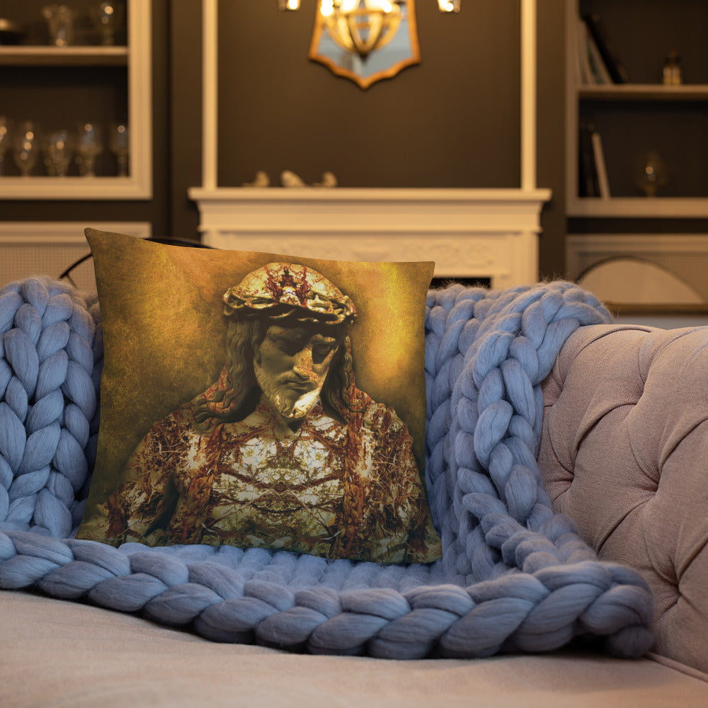 Gilded Jesus Basic Pillow