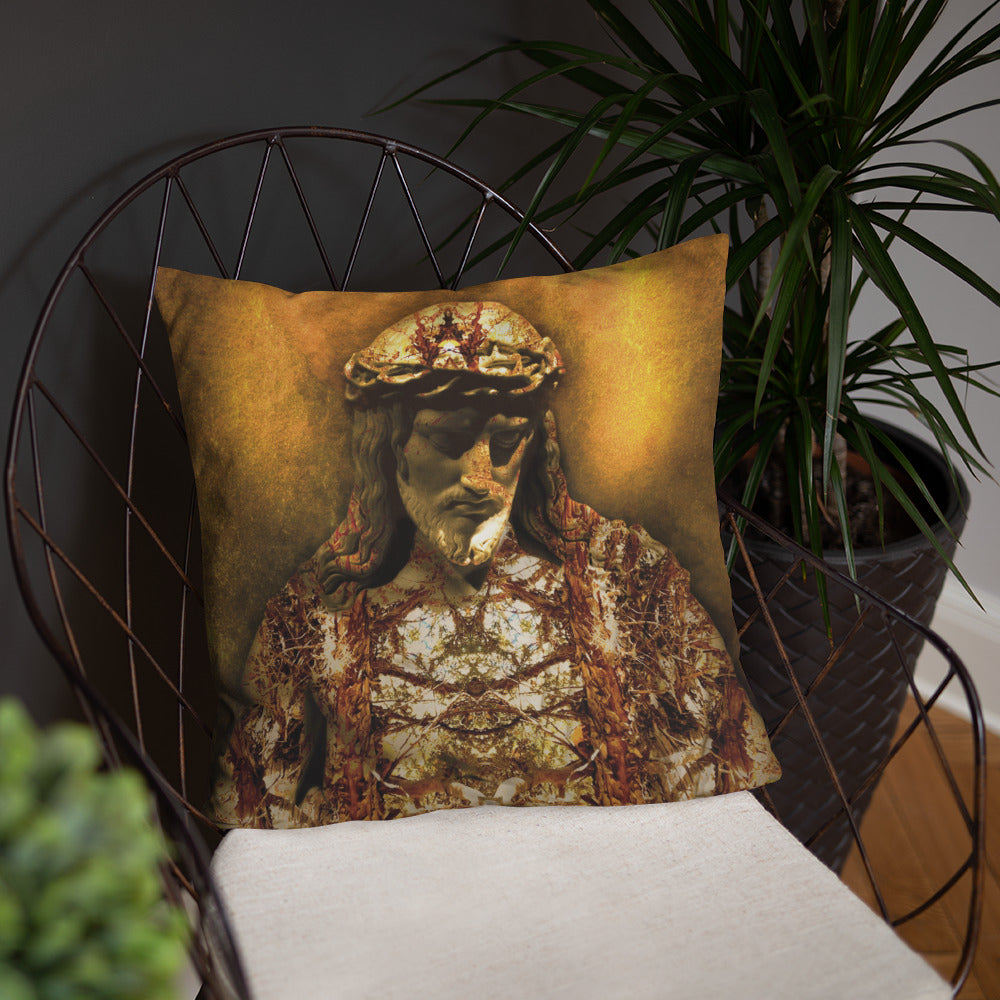 Gilded Jesus Basic Pillow