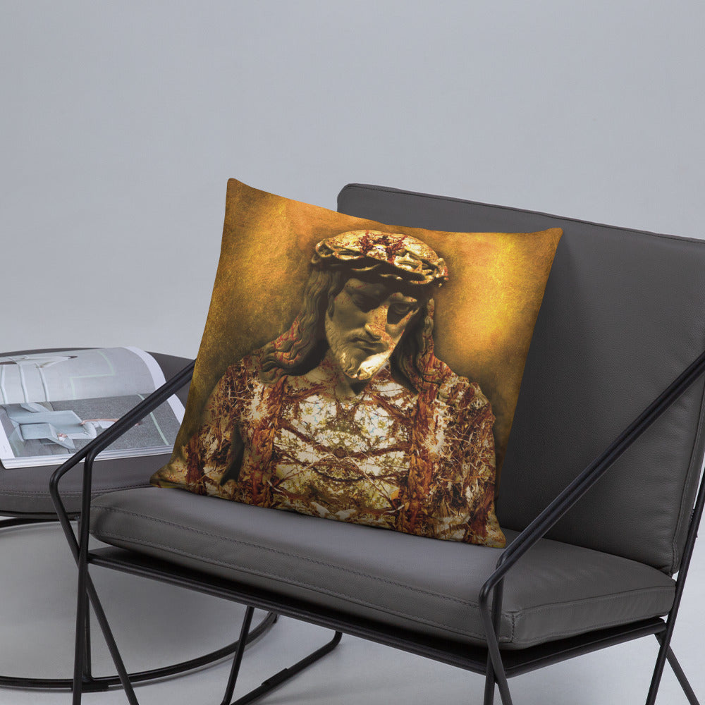 Gilded Jesus Basic Pillow