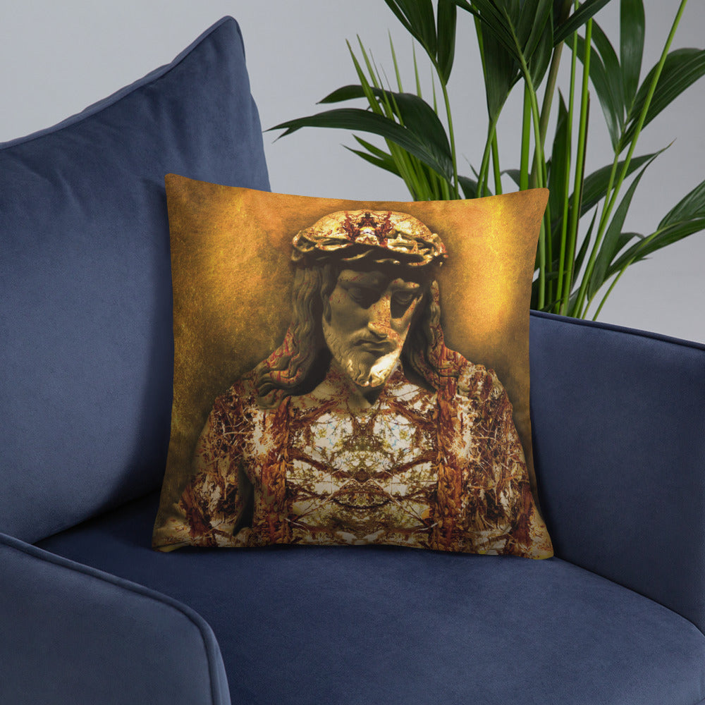 Gilded Jesus Basic Pillow
