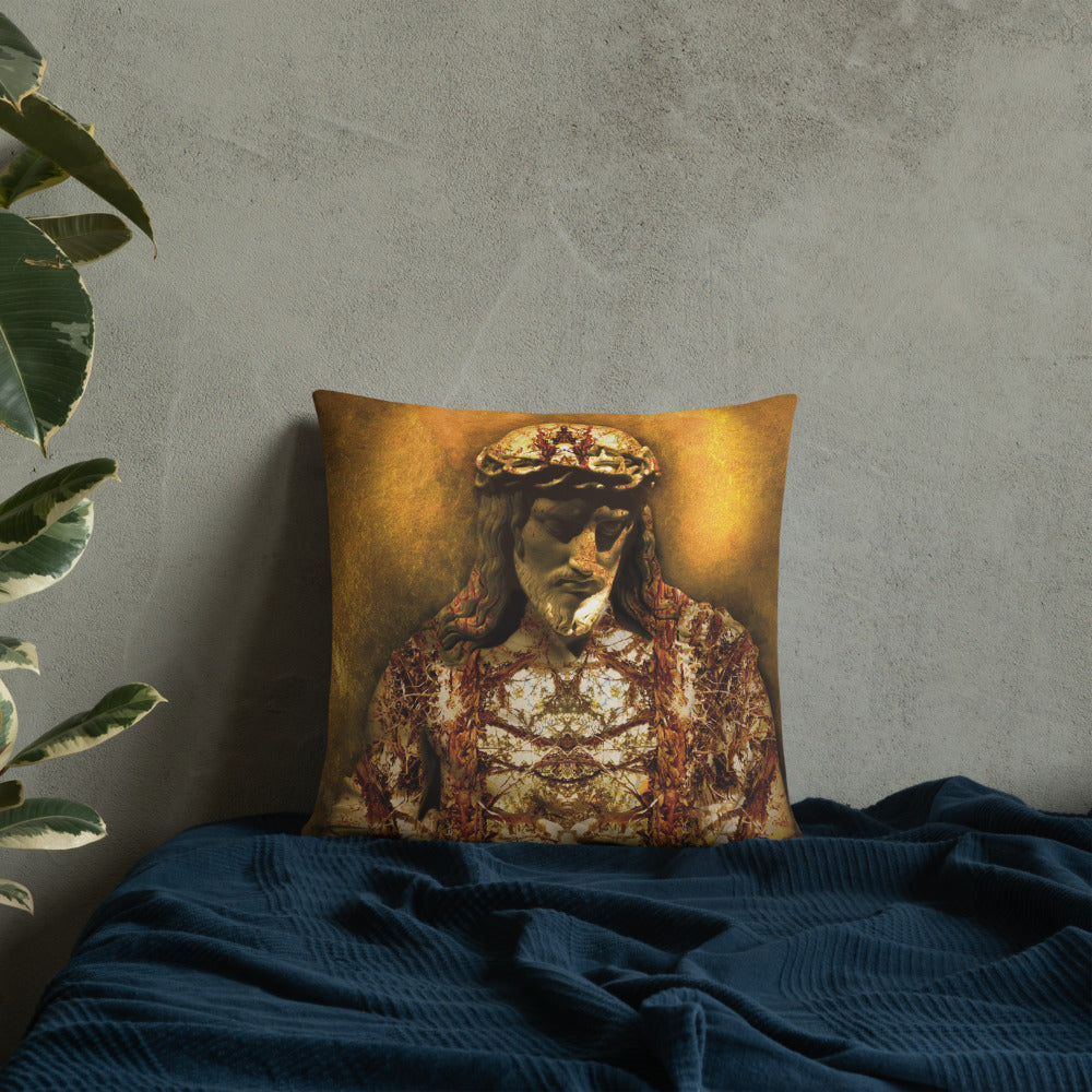 Gilded Jesus Basic Pillow