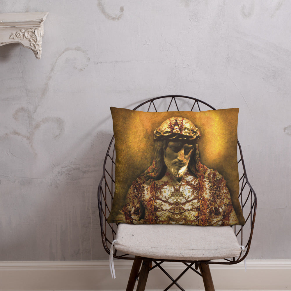 Gilded Jesus Basic Pillow