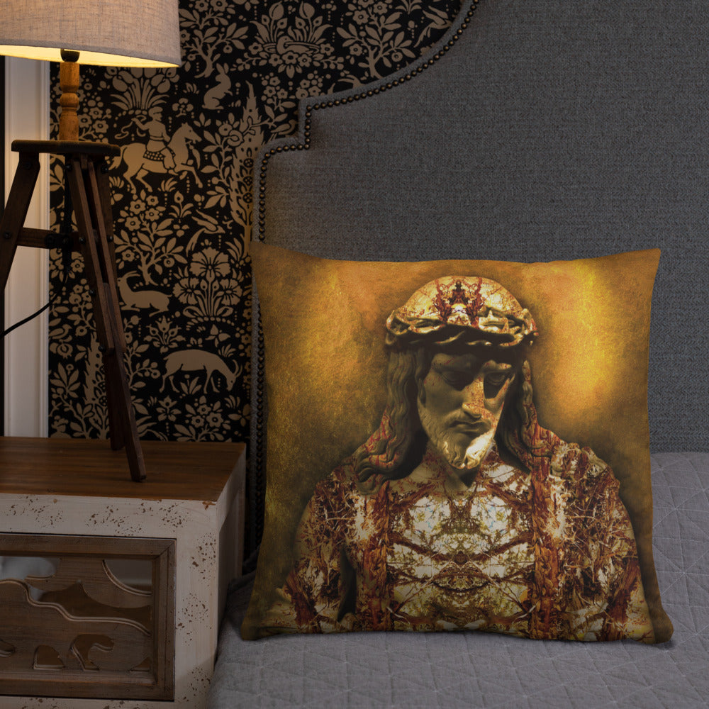 Gilded Jesus Basic Pillow