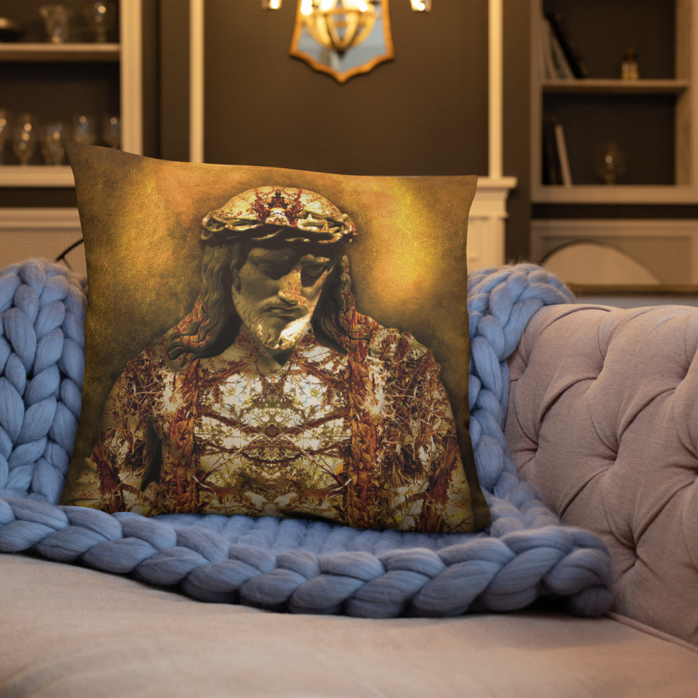 Gilded Jesus Basic Pillow