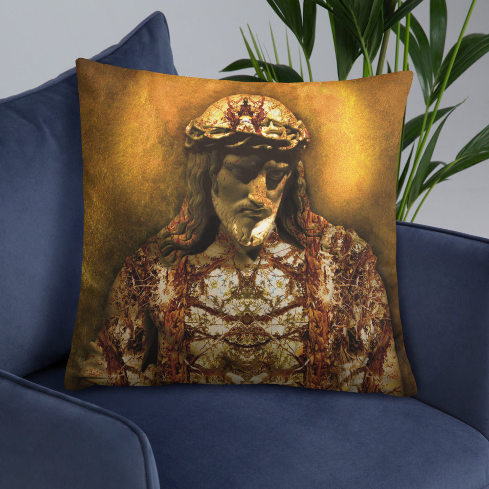 Gilded Jesus Basic Pillow