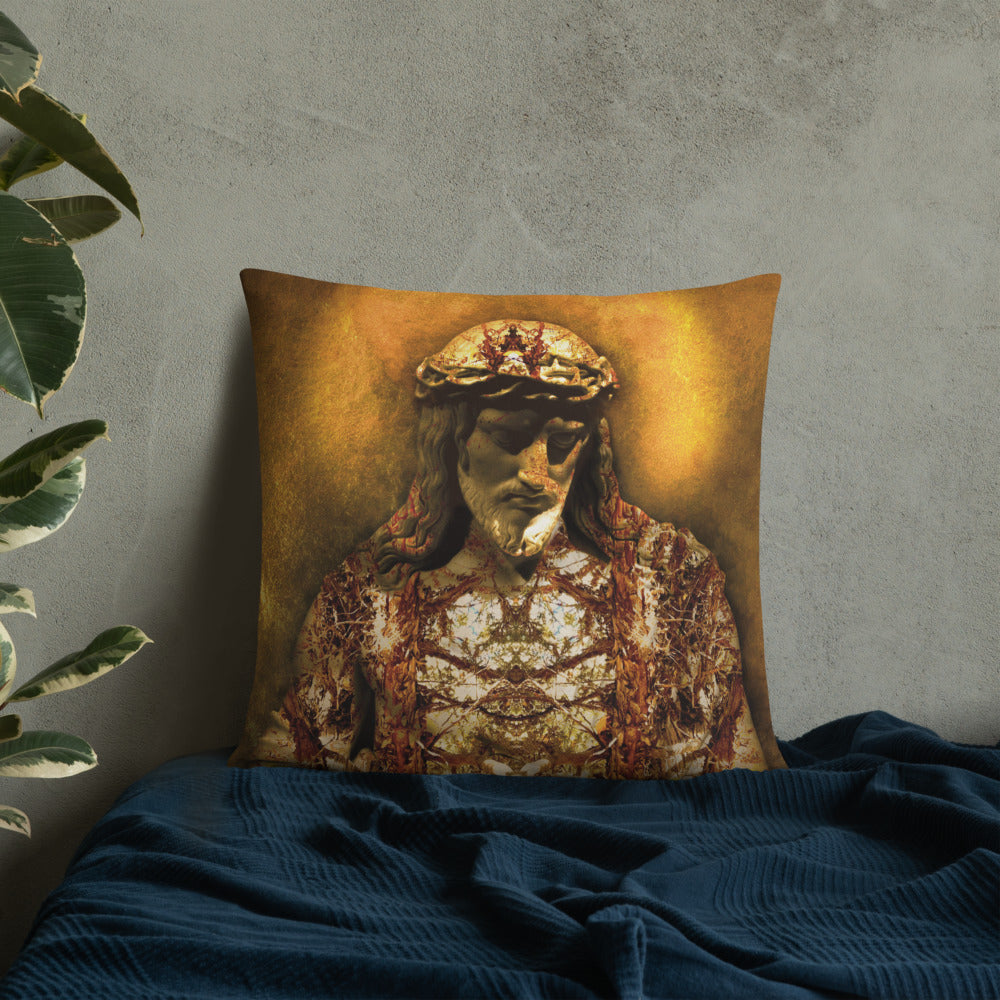 Gilded Jesus Basic Pillow