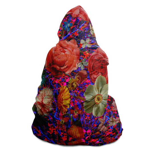 Serenade to Blooms Hooded Blanket
