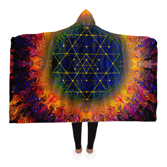 Sri Yantra Hooded Blanket