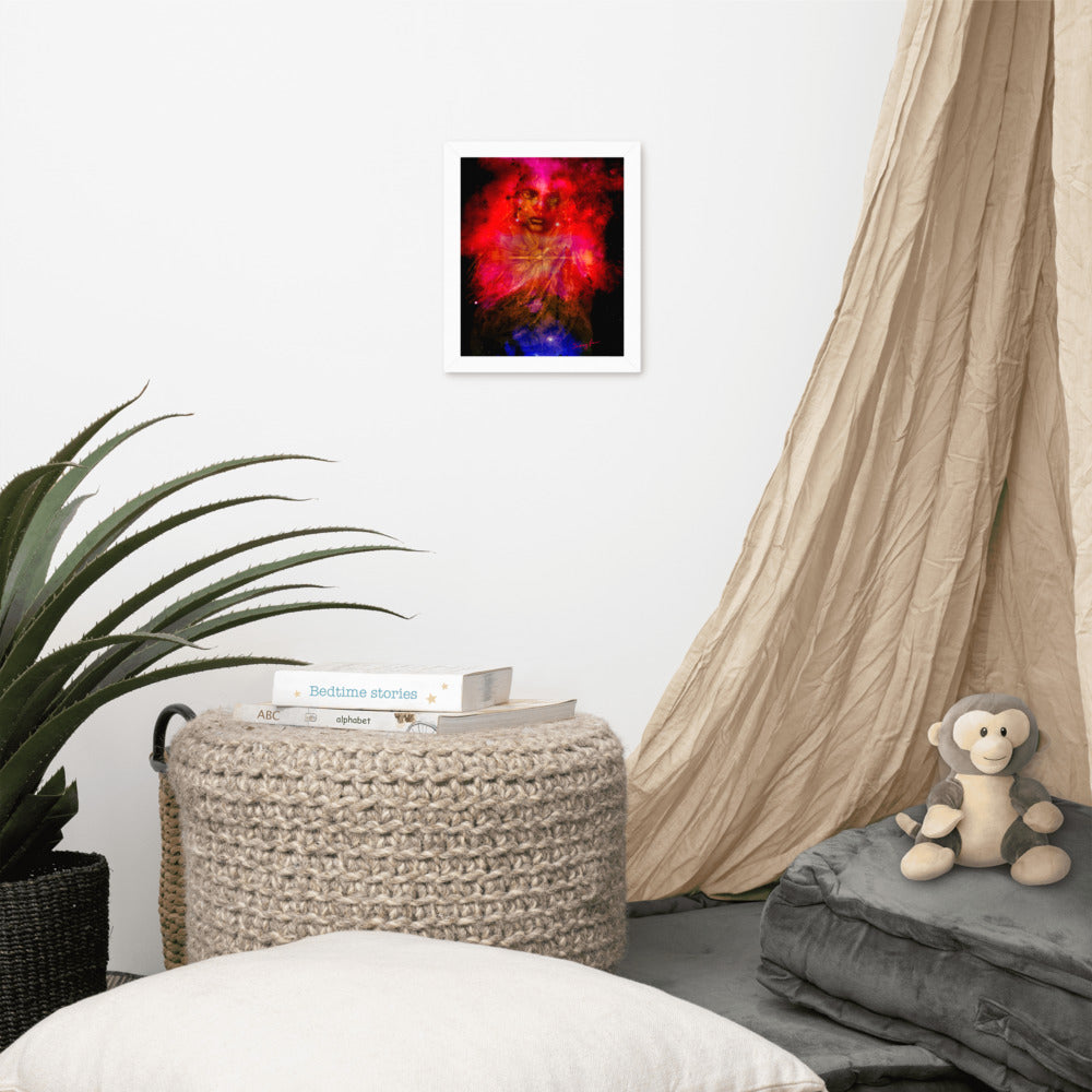 Cosmic Priestess framed photo paper poster