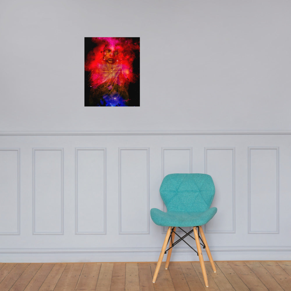 Cosmic Priestess photo paper poster