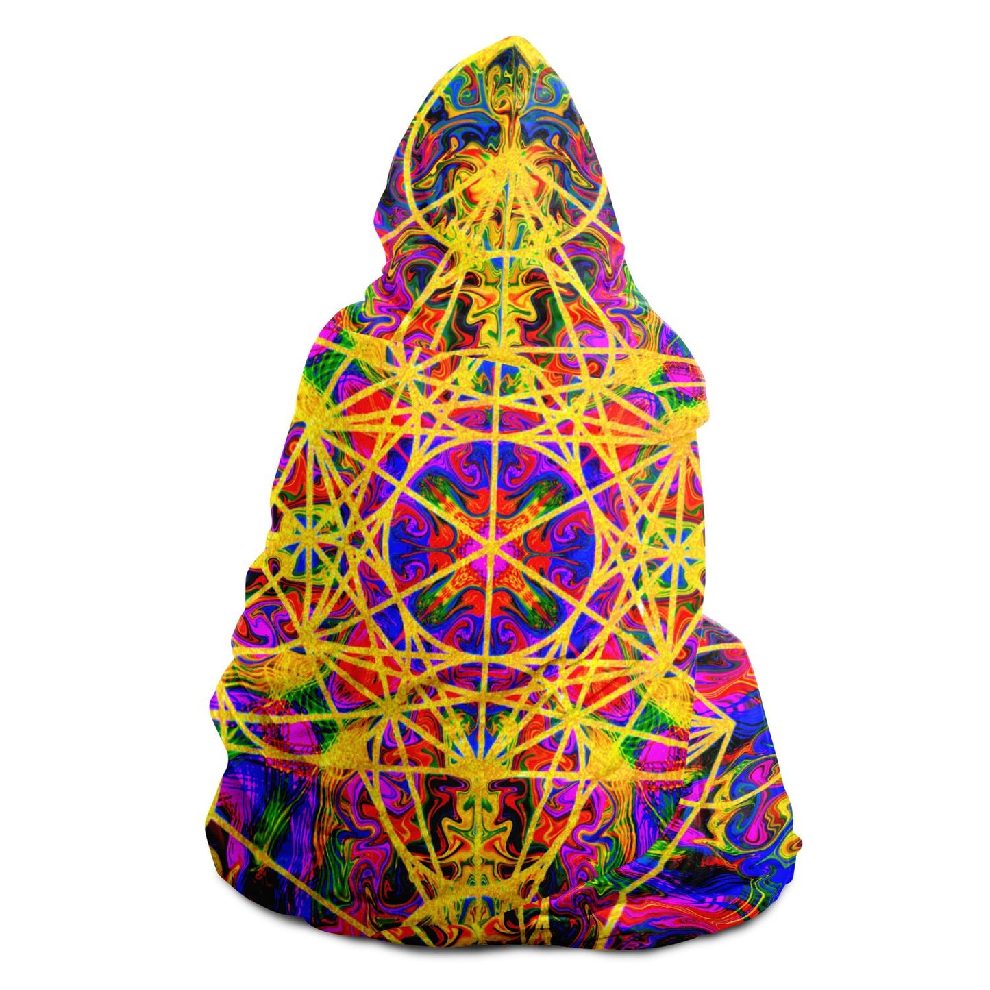 Metatron's Cube Hooded Blanket