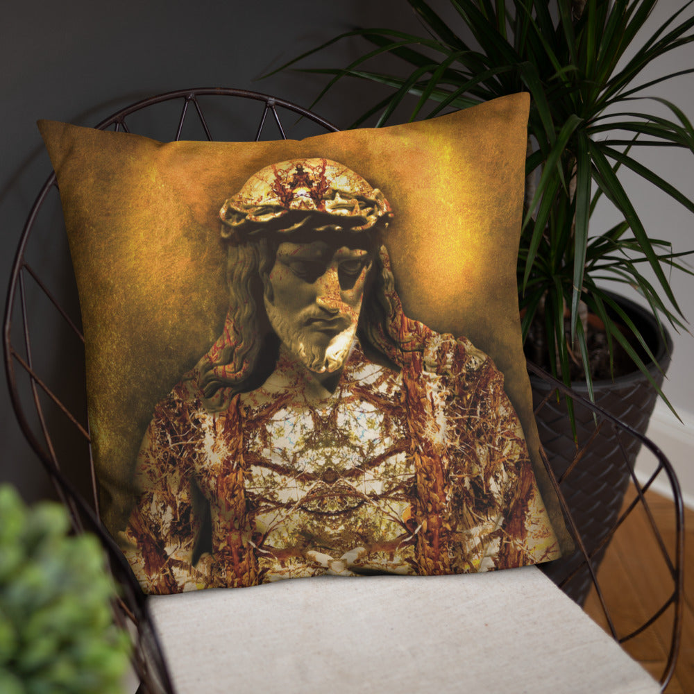 Gilded Jesus Basic Pillow