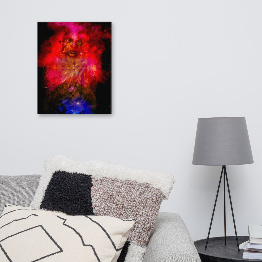 Cosmic Priestess unframed canvas