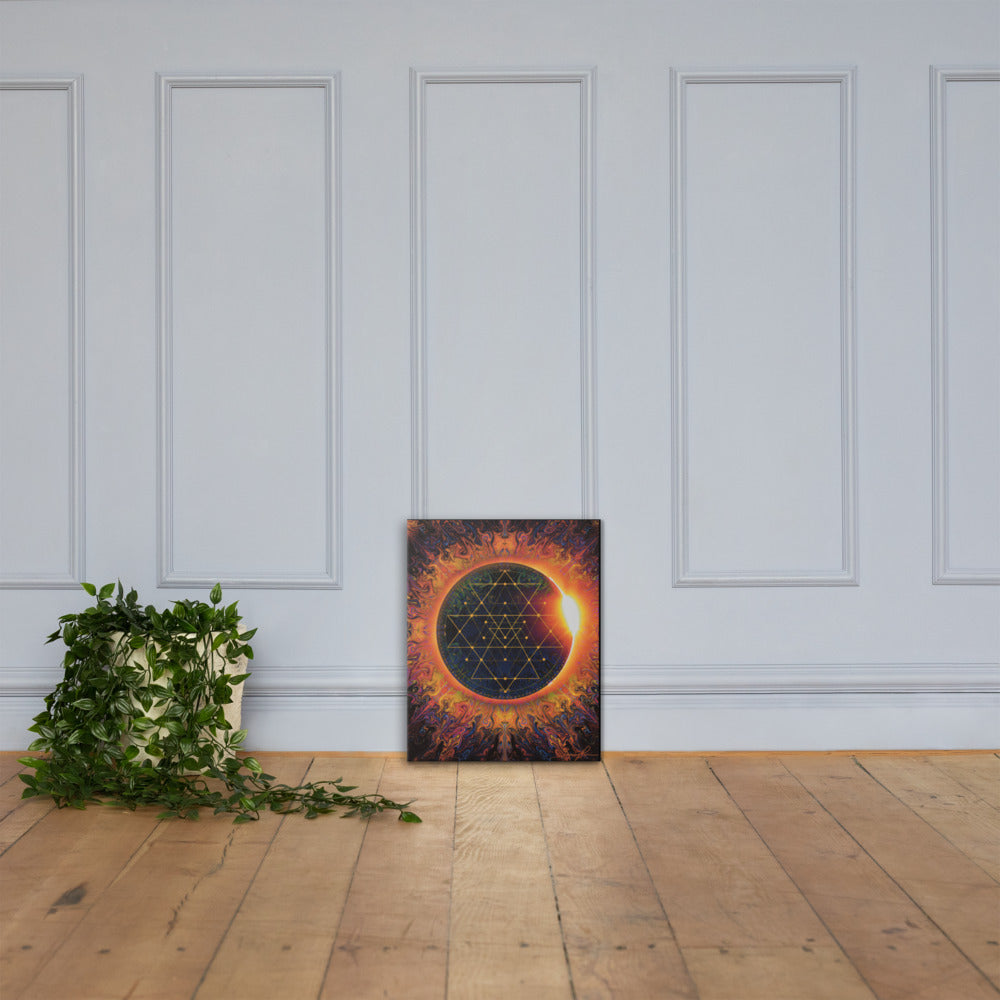 Sri Yantra Cosmic Portal canvas