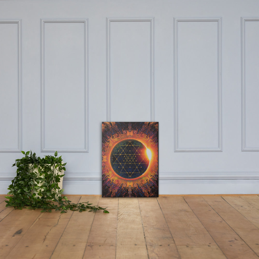 Sri Yantra Cosmic Portal canvas