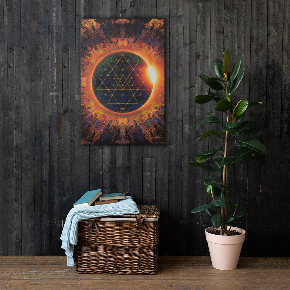 Sri Yantra Cosmic Portal canvas