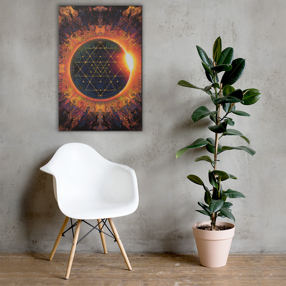 Sri Yantra Cosmic Portal canvas