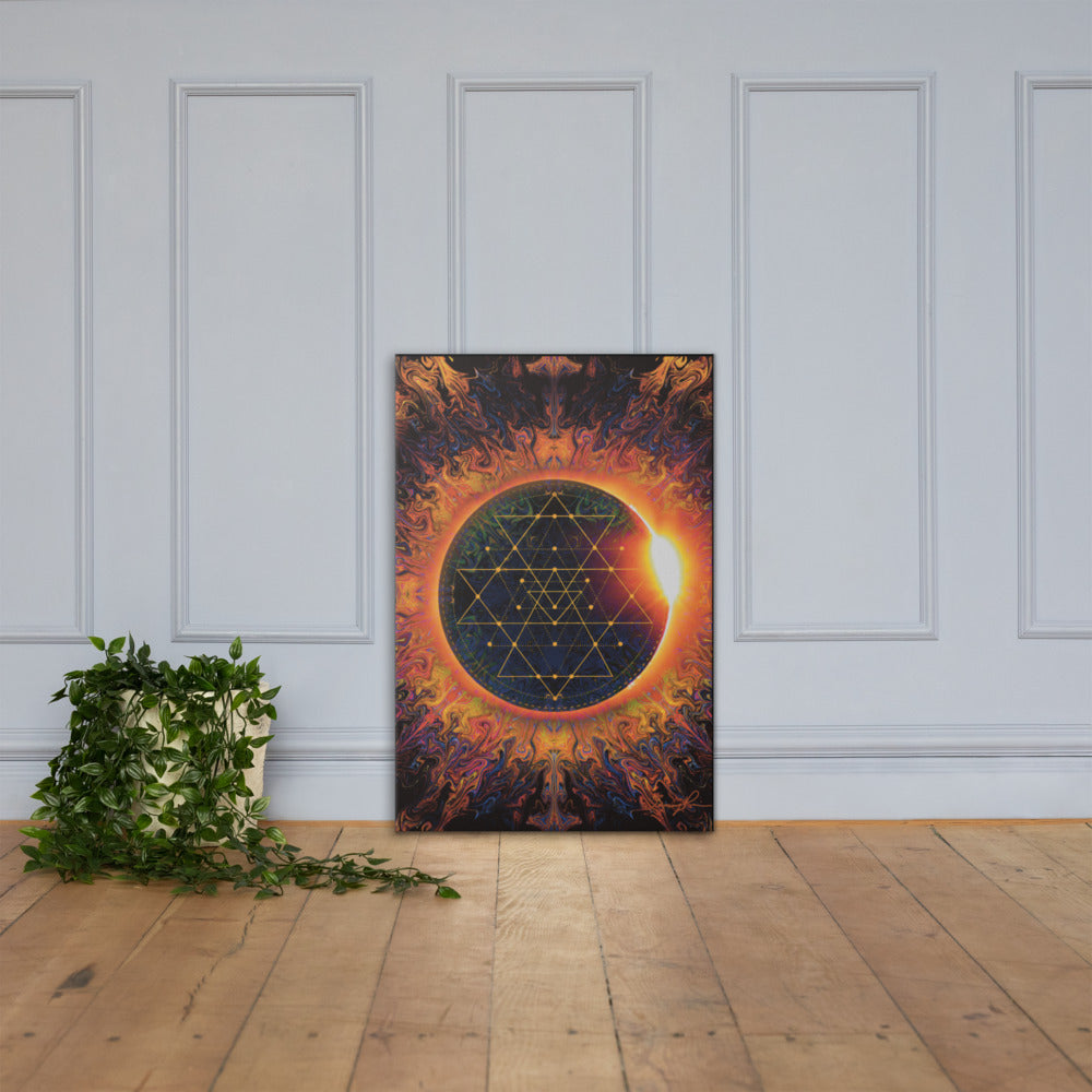 Sri Yantra Cosmic Portal canvas