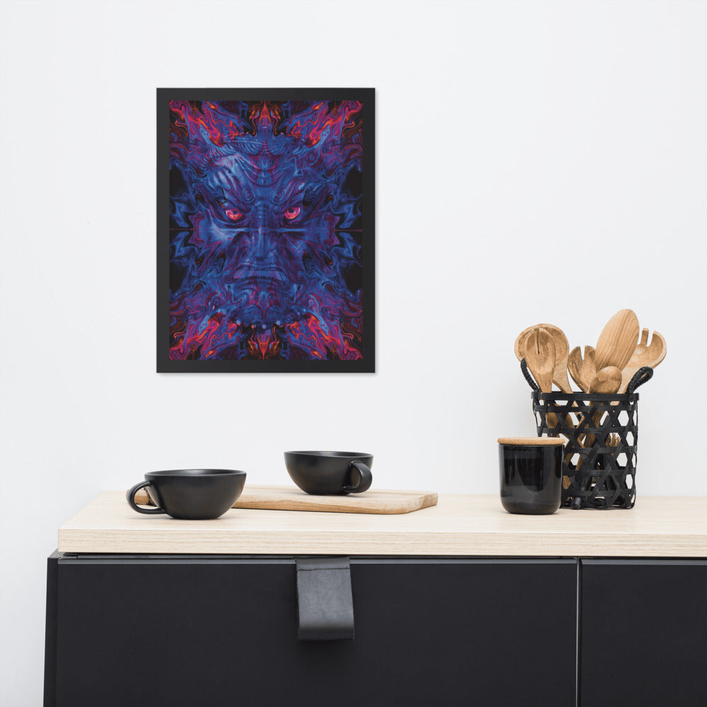 Cosmic Portal Guardian Framed Poster