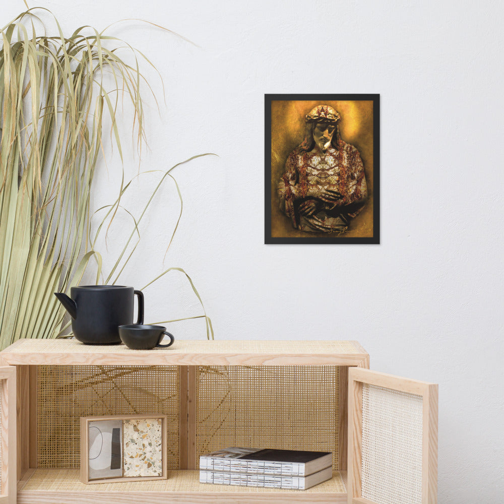 Gilded Jesus framed poster