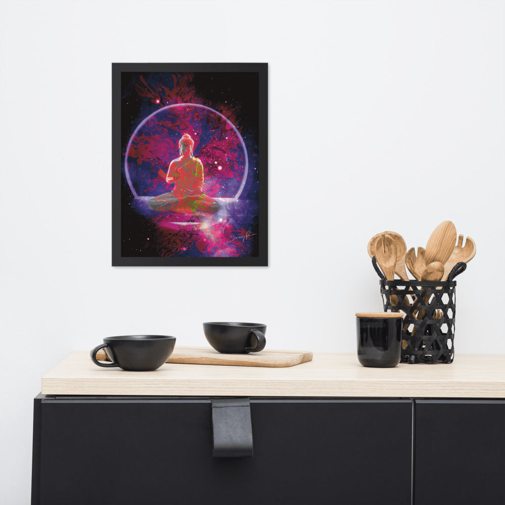 Vitarka Buddha framed photo paper poster