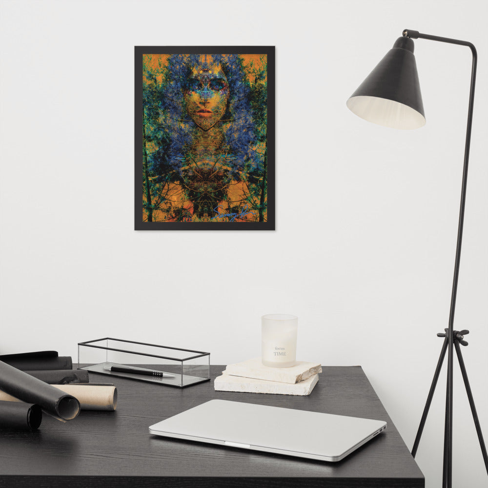 Forest Guardian framed photo paper poster