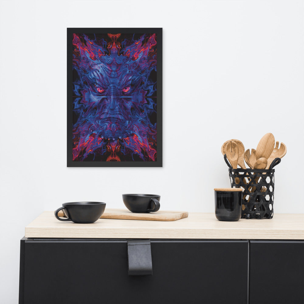 Cosmic Portal Guardian Framed Poster