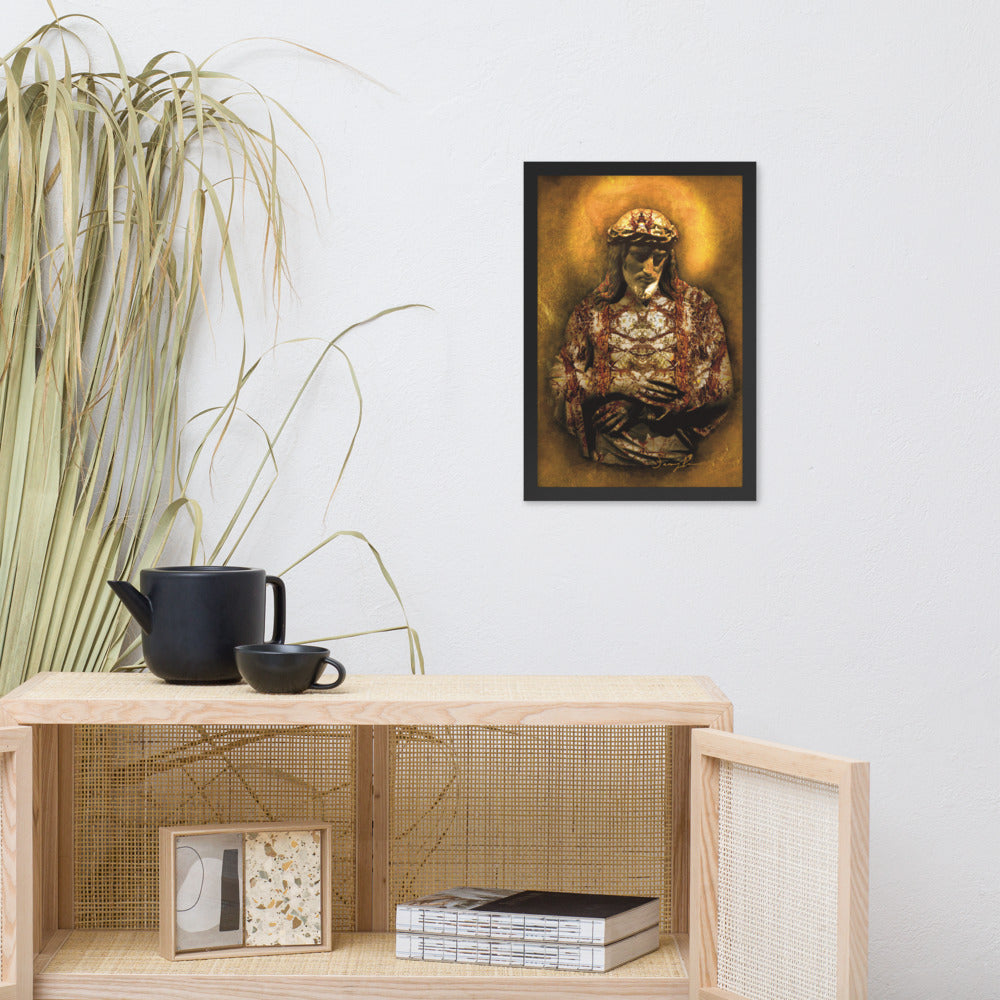 Gilded Jesus framed poster