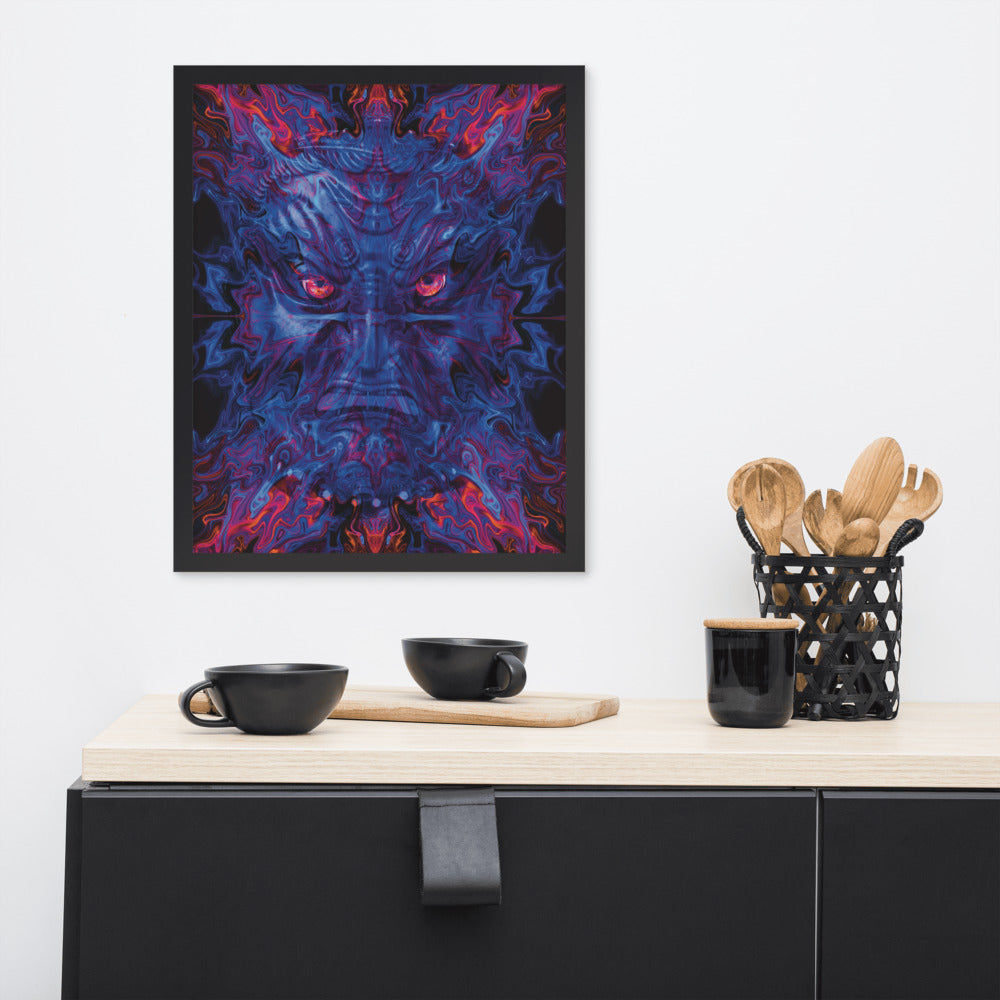 Cosmic Portal Guardian Framed Poster