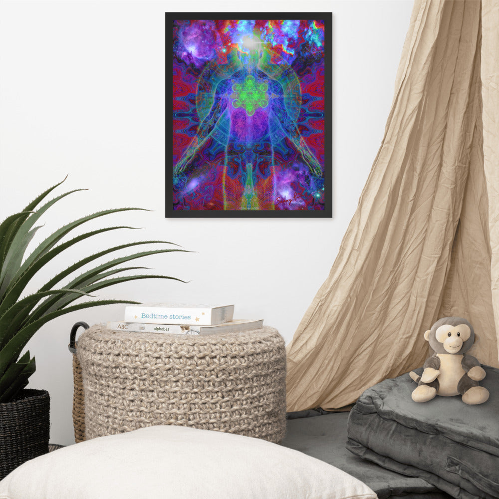 Metatron framed photo paper poster