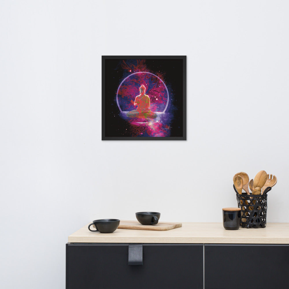 Vitarka Buddha framed photo paper poster