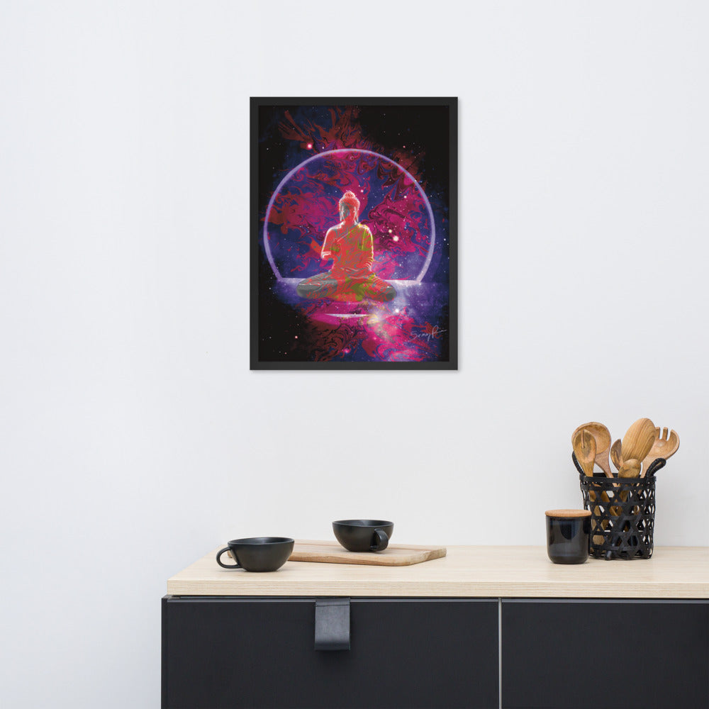 Vitarka Buddha framed photo paper poster