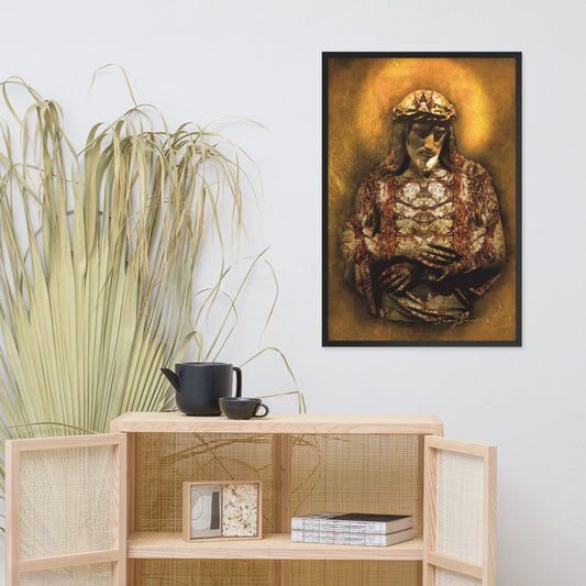 Gilded Jesus framed poster