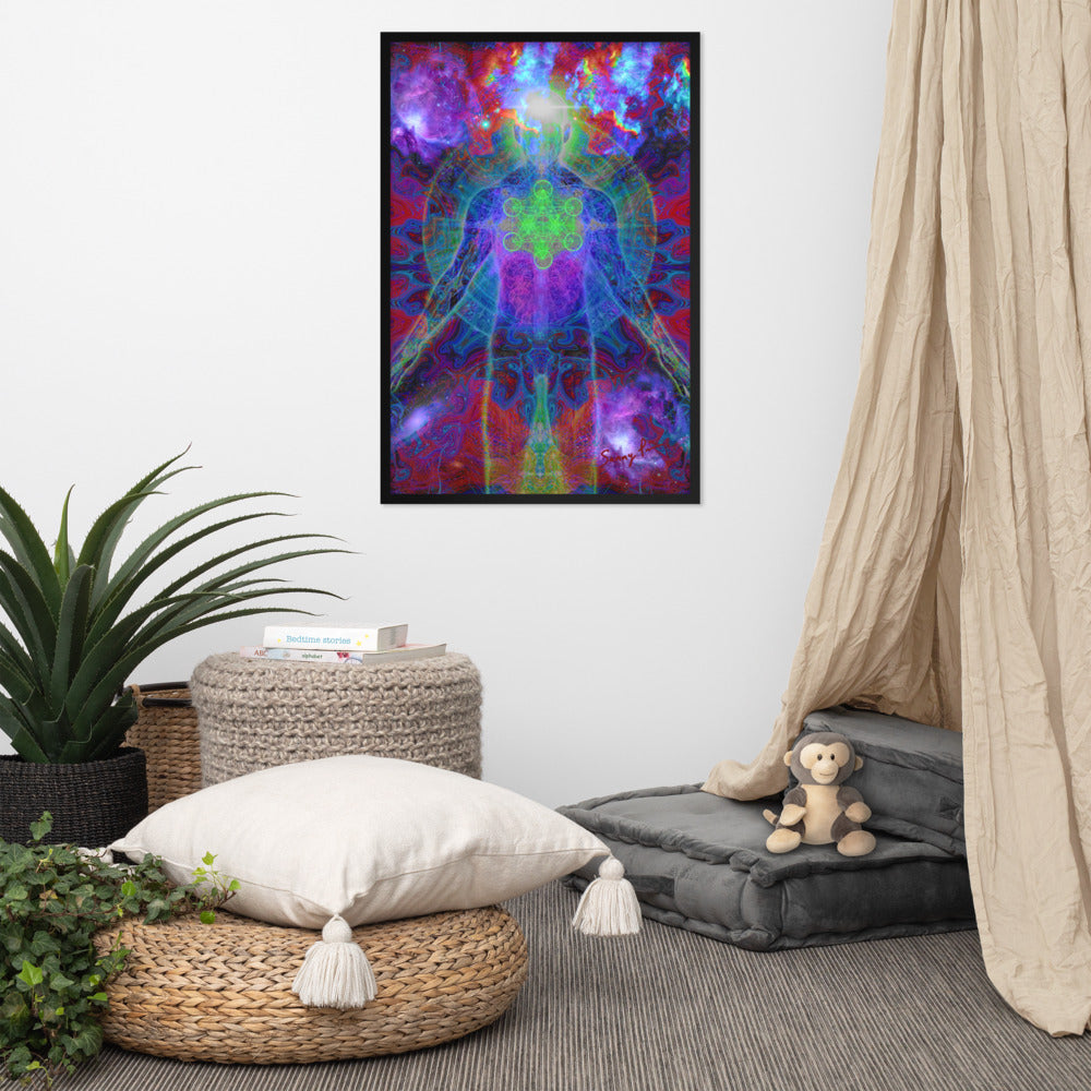 Metatron framed photo paper poster