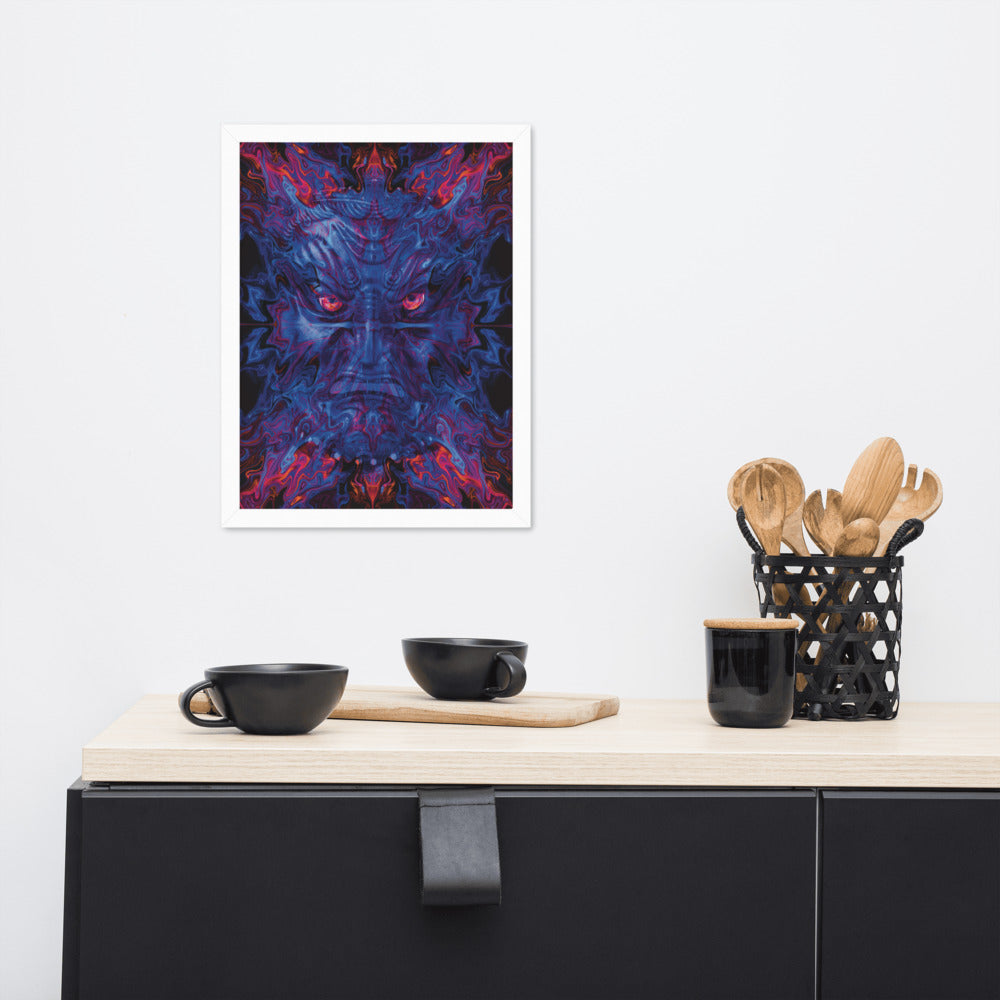 Cosmic Portal Guardian Framed Poster