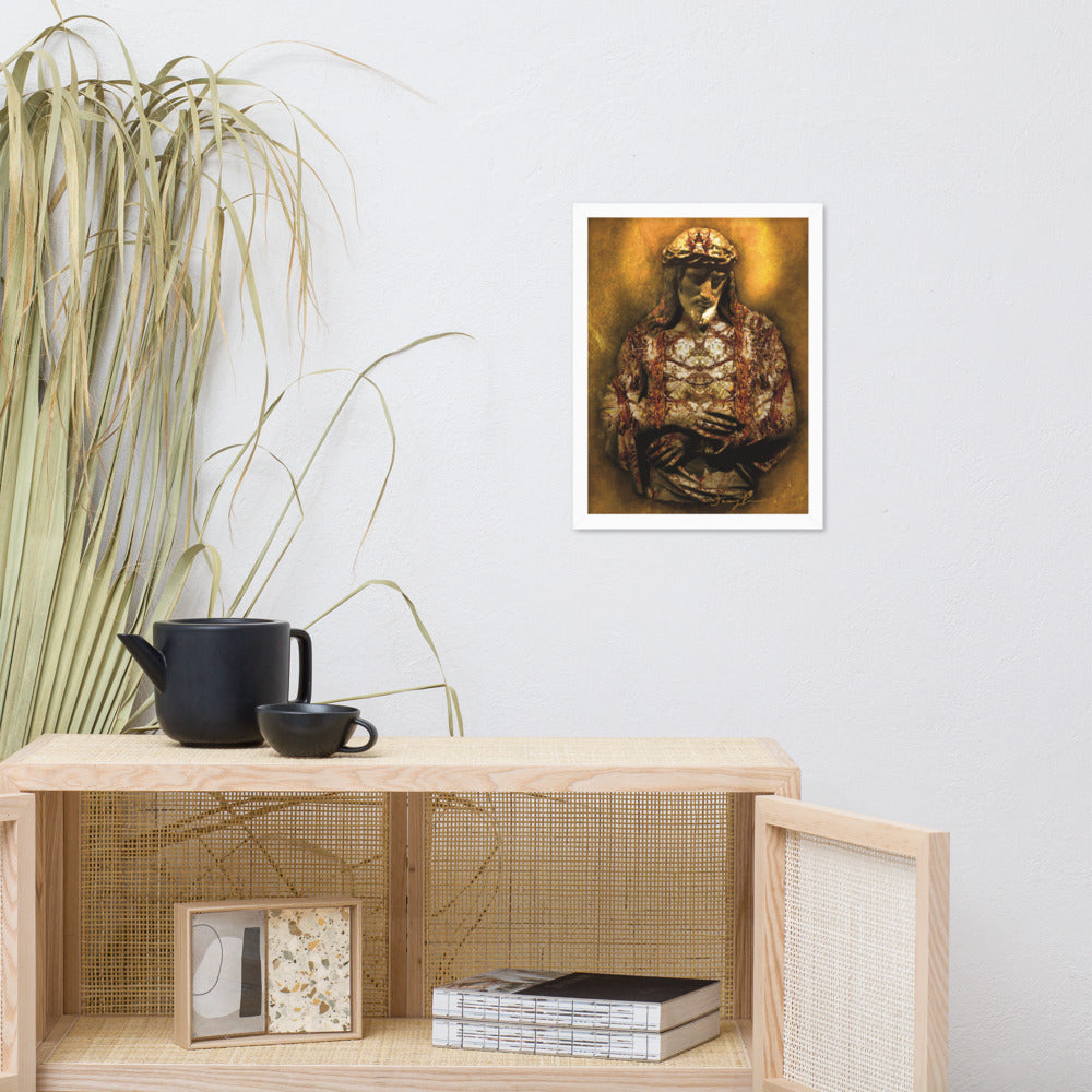 Gilded Jesus framed poster