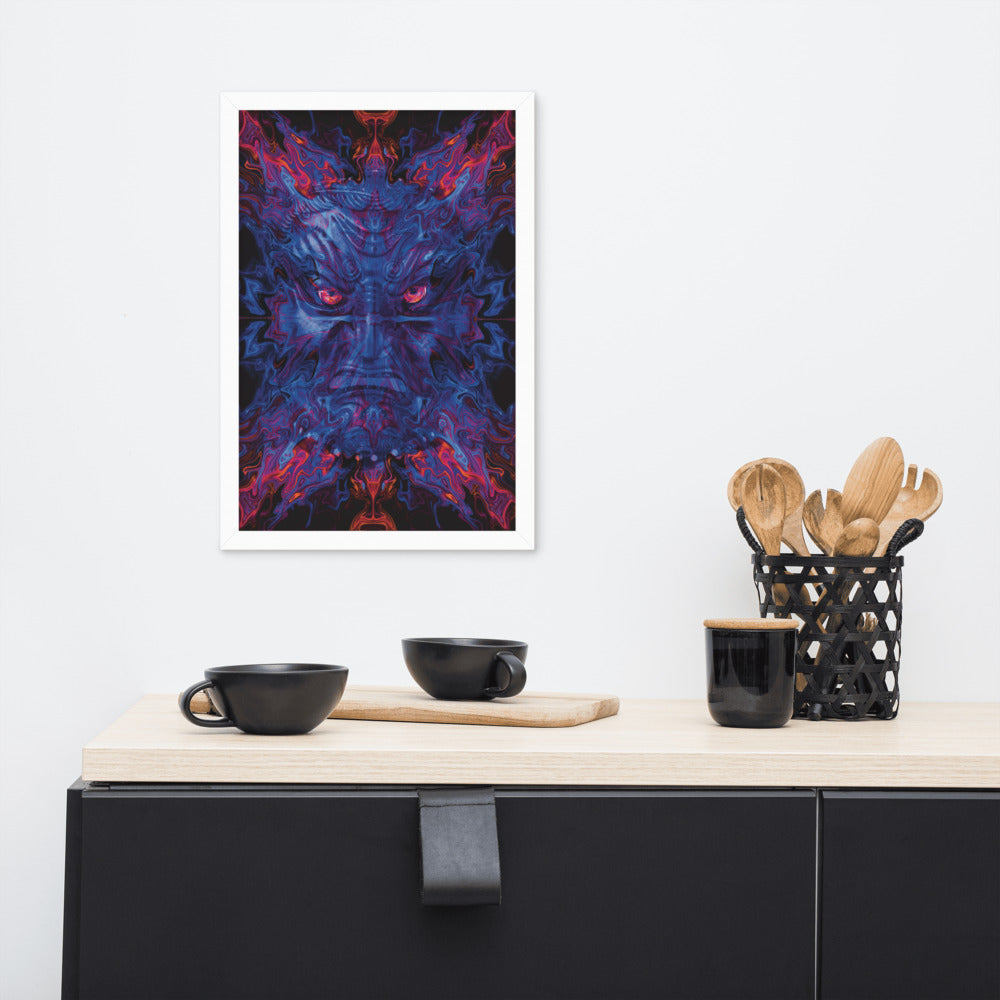 Cosmic Portal Guardian Framed Poster