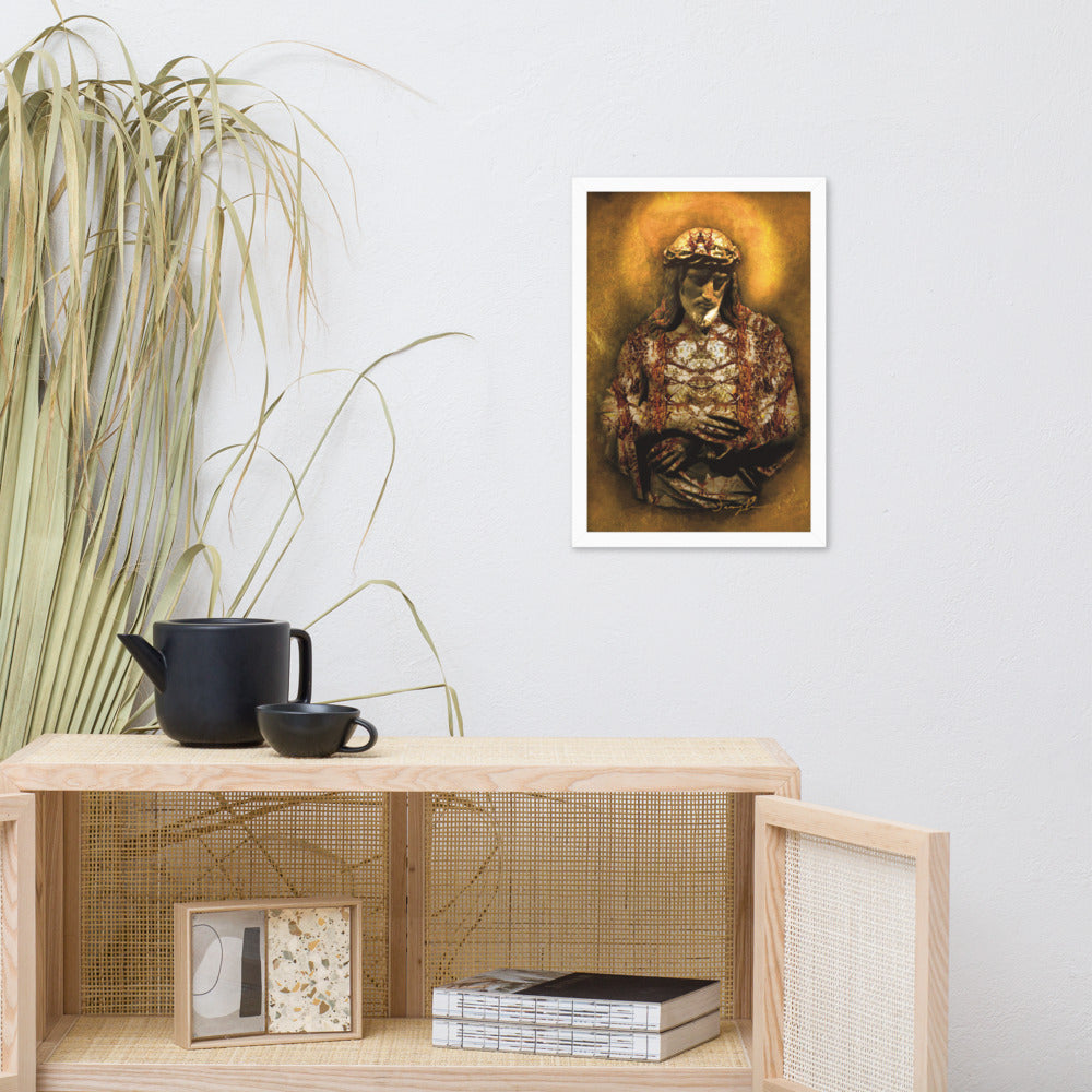 Gilded Jesus framed poster