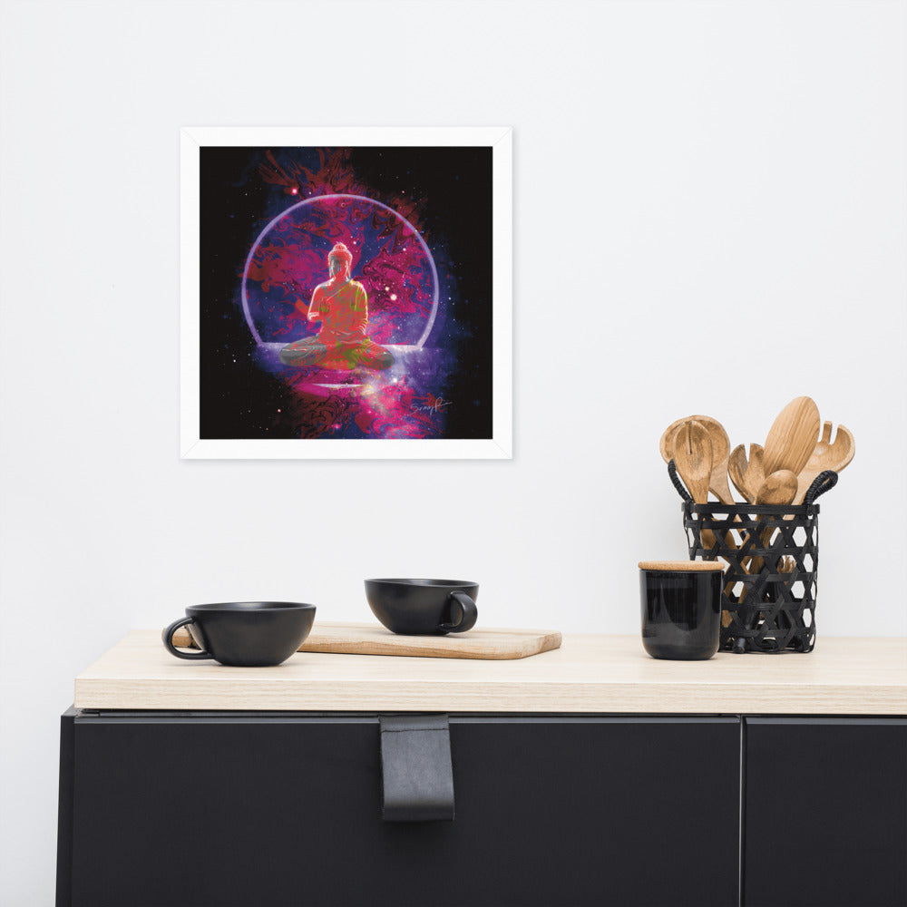 Vitarka Buddha framed photo paper poster