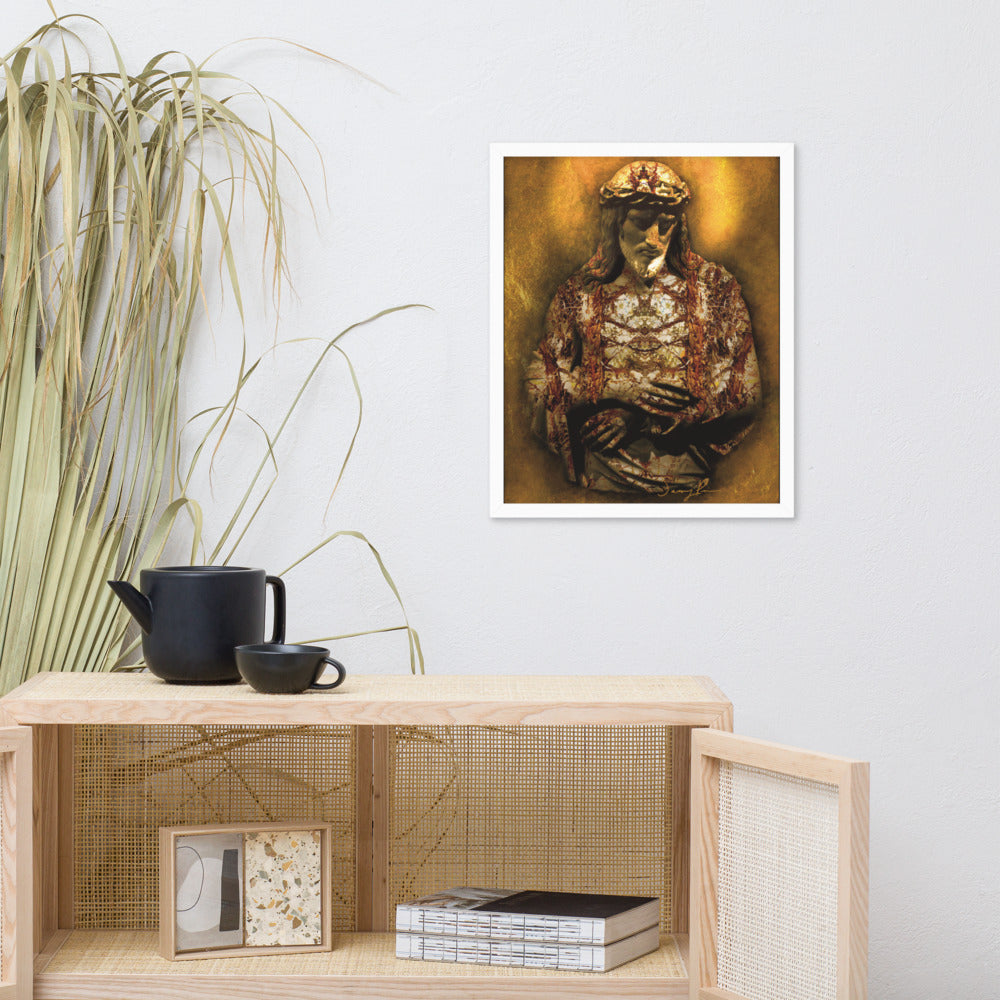 Gilded Jesus framed poster