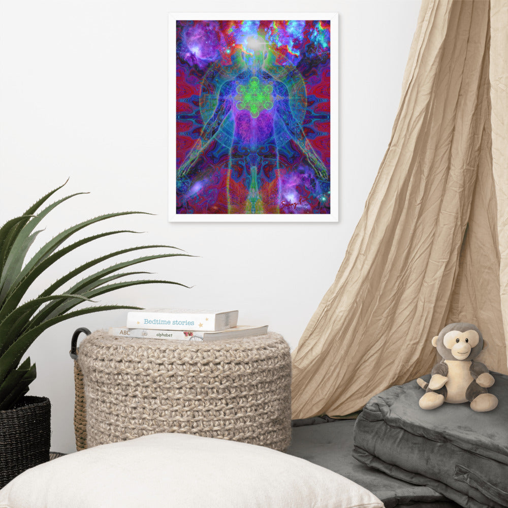 Metatron framed photo paper poster