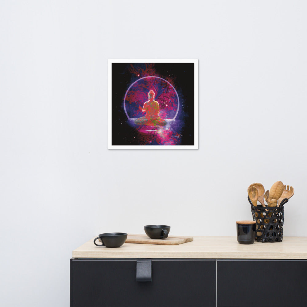 Vitarka Buddha framed photo paper poster