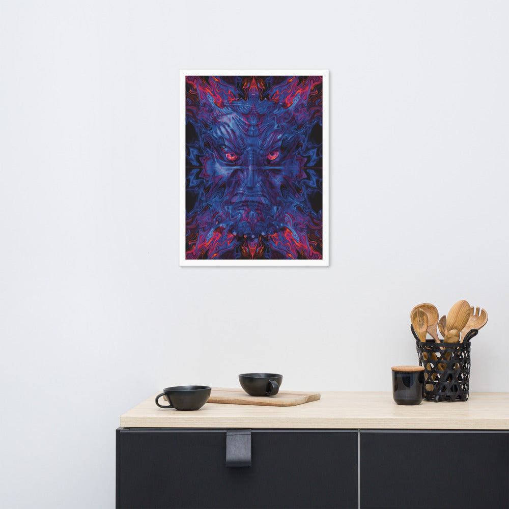 Cosmic Portal Guardian Framed Poster