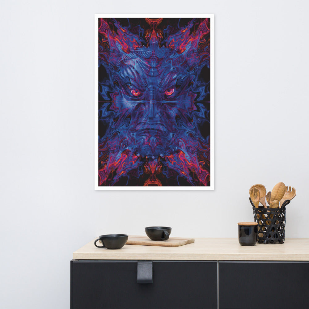 Cosmic Portal Guardian Framed Poster